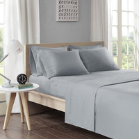 Ergode Sheet Set with Side Storage Pockets - Soft, Wrinkle-Free Bedding with Elastic Pockets for Cell Phone, Tablet, and Keys - OEKO-TEX Certified - Includes Flat Sheet, Fitted Sheet, and Pillowcases