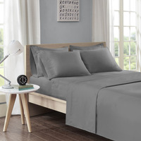 Ergode Sheet Set with Side Storage Pockets - Soft & Smooth Fabric - Elastic Pockets for Devices - OEKO-TEX Certified - Complete Bedding Ensemble - Upgrade Your Bedroom with Style & Practicality