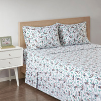 Soft Cotton Flannel Sheet Set - Warm, Cozy, and Stylish Bedding with Variety of Prints - OEKO-TEX Certified for Safety and Comfort - Includes Flat Sheet, Fitted Sheet, and Pillowcases