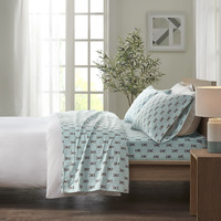 Cozy Cotton Flannel Sheet Set - Soft & Stylish Bedding for Chilly Winter Nights - OEKO-TEX Certified - Machine Washable