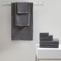 Ergode 100% Cotton 12 PC Bath Towel Set - Luxuriously Soft, Quick Drying, Ultra Fresh Treated, OEKO-TEX Certified - Great Value for Money!