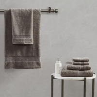 Luxurious Ergode 100% Egyptian Cotton 6 Piece Towel Set | Gold Seal Certified | 650gsm Weight | Made in Green by OEKO-TEX | Soft, Silky, and Sustainable | Complete Bathroom Update | Machine Washable