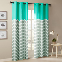 Ergode Vibrant Printed Room Darkening Panel Pair - Contemporary Flair, Cozy Ambiance, Noise Reduction - Easy Care Polyester Microfiber - Silver Grommet Tops - Versatile for Various Window Sizes