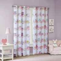 Ergode Owl and Flower Blackout Window Panel - Vibrant and Charming Design, Energy Efficient, Noise Reducing, Thermal Insulated - Easy Hanging, Privacy Enhancing - Perfect for Kids' Room