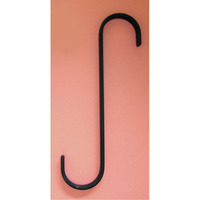 S Hook 7 Inch BLACK FINAL SALE - Non-returnable