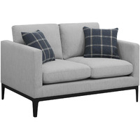 Apperson Cushioned Back Loveseat Light Grey
