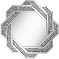Mikayla Wall Mirror with Braided Frame Dark Crystal