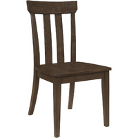 Reynolds Slat Back Dining Side Chair Brown Oak (Set of 2)
