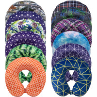 BlackCanyon Gear Print Memory Foam Neck Pillow RP0ASST Memory Foam Neck Support U Shaped Travel Pillow - Assorted Colors