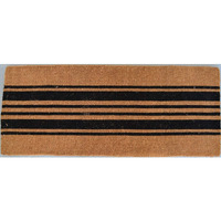 Imports Decor 670TCM-XL Black & Natural Stripes Hand Woven Printed Door Mats