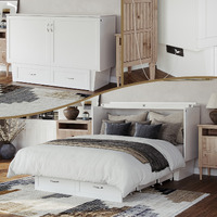 Chelsea Queen Murphy Bed Chest in White