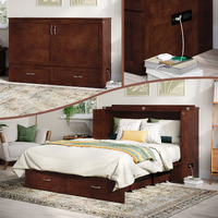 Raleigh Queen Murphy Bed Chest in Walnut
