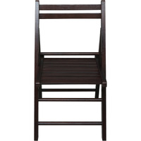 Casual Home Wooden Folding Chairs 2-Pcs Set - Espresso