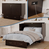 Nantucket Full Murphy Bed Chest in Espresso