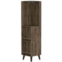 Cincinatti Corner Bar Cabinet  -Living Room -Dark Brown