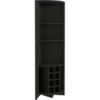 Essential Corner Bar Cabinet -Living Room -Black