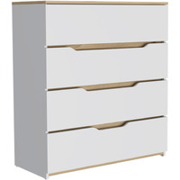 Zoe Dresser -Bedroom -White / Light Oak