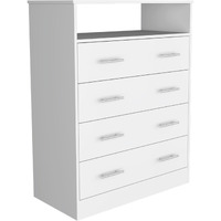 Peru L Four Drawer Dresser  -Bedroom -White
