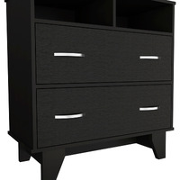 Portanova Two Drawer Dresser  -Bedroom -Black