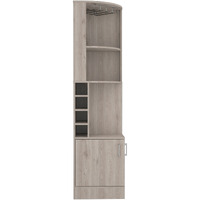 Syrah Corner Bar Cabinet  -Living Room -Light Gray