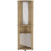 Chicago Corner Bar Cabinet -Living Room-Macadamia
