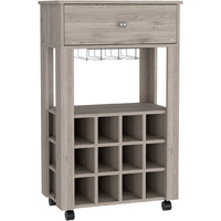 Memphis Bar Cart  -Living Room -Light Gray