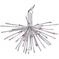 Vickerman 80Lt x 16" White Starburst Blue 5mm LED Lights.