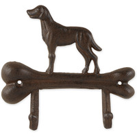 DOG WITH BONE WALL HOOK