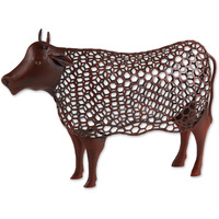 CHICKEN WIRE COW SCULPTURE