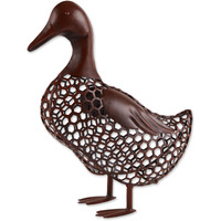 CHICKEN WIRE DUCK SCULPTURE