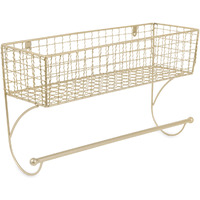 LARGE GOLD FARMHOUSE TOWEL RACK
