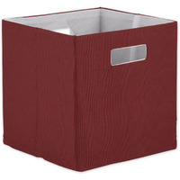 POLYESTER CUBE SOLID BARN RED SQUARE 11x11x11