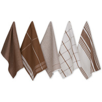 CINNAMON CLASSIC OVERSIZED WOVEN DISHTOWELS SET/5