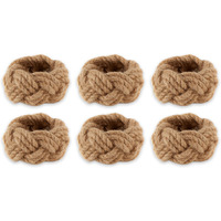 NAUTI KNOT NAPKIN RING SET/6