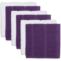 EGGPLANT BASIC CHEF TERRY DISHCLOTH SET/6