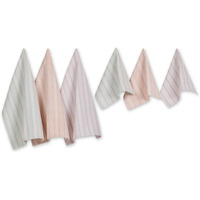 DAISY DOBBY DISHTOWEL & DISHCLOTH SET/6