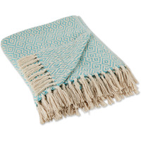 AQUA DOUBLE DIAMOND THROW