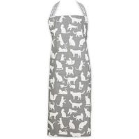GRAY CAT PRINT CHEF APRON