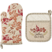 GATHER TOGETHER OVEN MITT & POTHOLDER SET