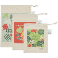 ORGANIC GREENS MARKET PRODUCE BAGS SET/3