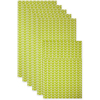 AVOCADO HERRINGBONE PRINT FRIDGE LINER SET/6