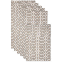 STONE HERRINGBONE PRINT FRIDGE LINER SET/6