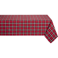 GLAD TIDINGS PLAID TABLECLOTH 60x84