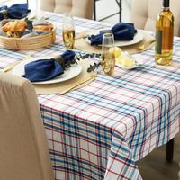 LIGHTHOUSE PLAID TABLECLOTH 60x120