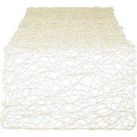 OFF-WHITE WOVEN PAPER TABLE RUNNER 14x72