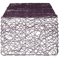 EGGPLANT WOVEN PAPER TABLE RUNNER 14x72