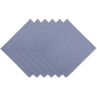 STONEWASH BLUE SOLID NAPKIN SET/6