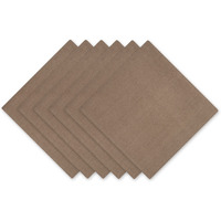 MUSHROOM SOLID NAPKIN SET/6