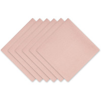 PALE MAUVE SOLID NAPKIN SET/6