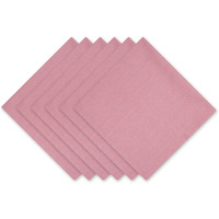 ROSE SOLID NAPKIN SET/6